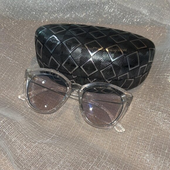 Brand New Blue Light Blocking Trending Style Glasses With Case - Picture 4 of 7